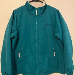 Cabelas Women’s Outerwear green Full Zip Fleece Lined Insulated Jacket Size L